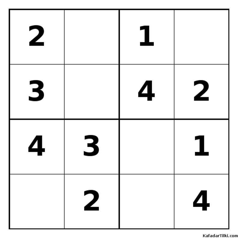 Kolay Mini Sudoku (4x4), Kitap 7 - 5
