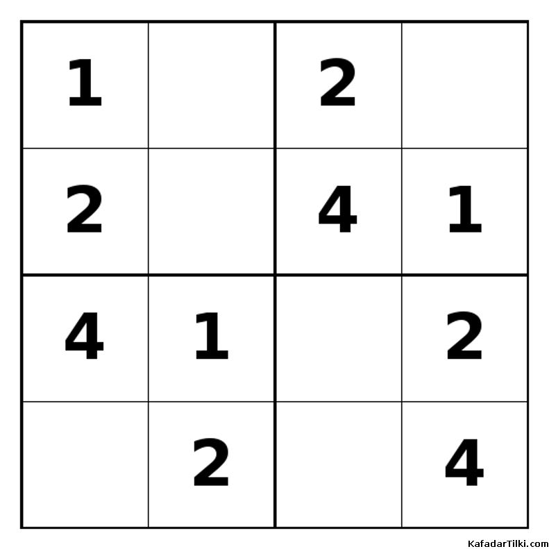 Kolay Mini Sudoku (4x4), Kitap 7 - 6