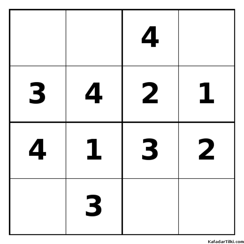 Kolay Mini Sudoku (4x4), Kitap 8 - 2