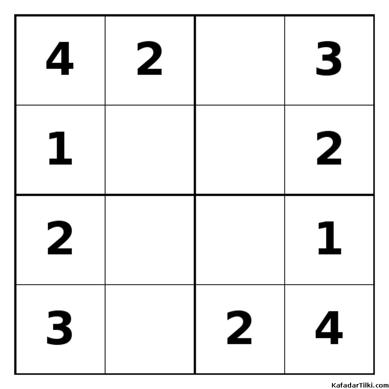 Kolay Mini Sudoku (4x4), Kitap 8 - 4