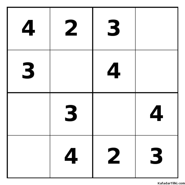 Kolay Mini Sudoku (4x4), Kitap 8 - 7