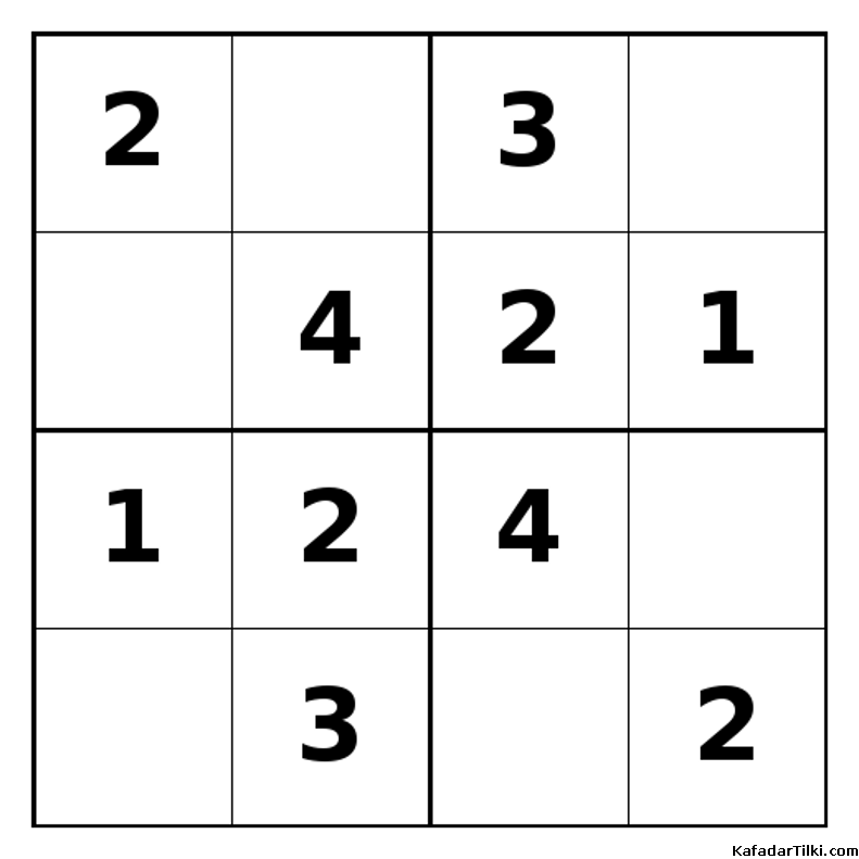 Kolay Mini Sudoku (4x4), Kitap 8 - 9