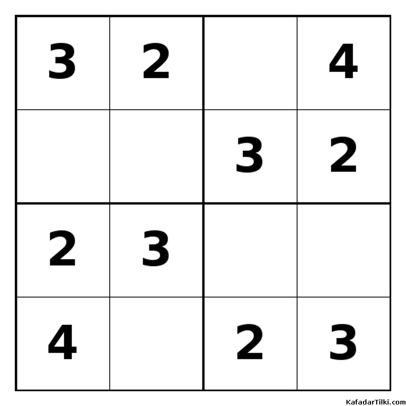 Kolay Mini Sudoku (4x4), Kitap 9 - 4