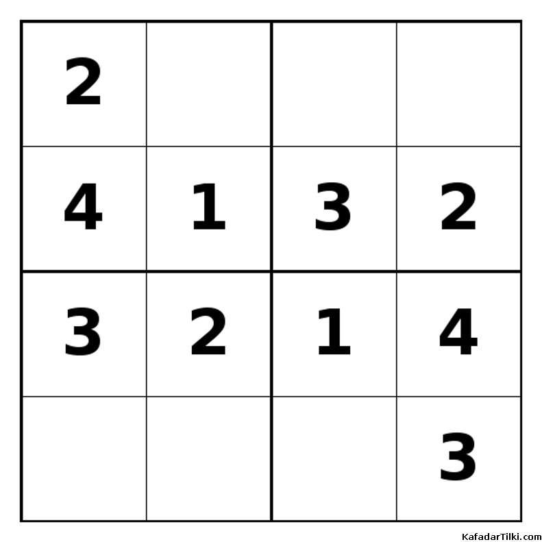Kolay Mini Sudoku (4x4), Kitap 9 - 5