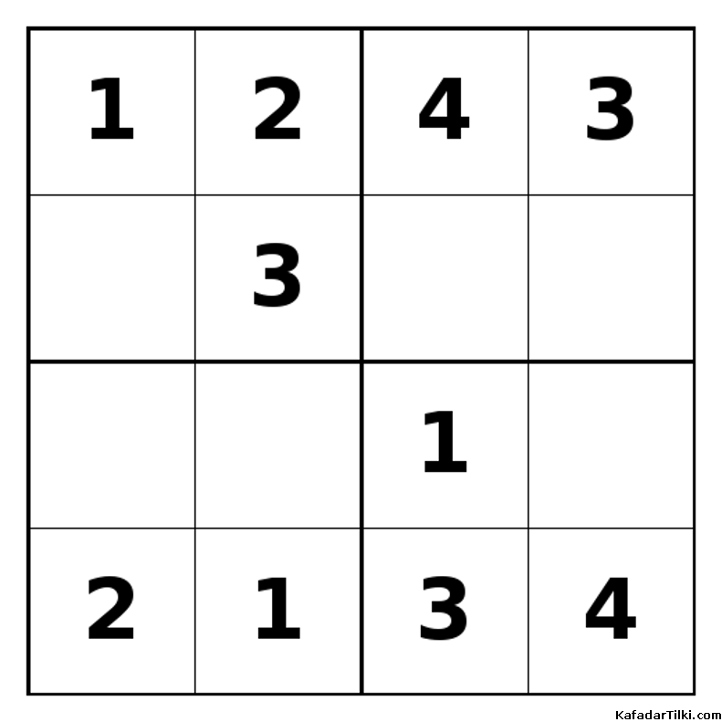 Kolay Mini Sudoku (4x4), Kitap 9 - 8