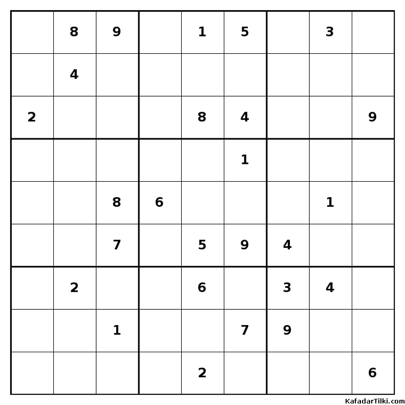 Kolay Sudoku, Kitap 8 - 1