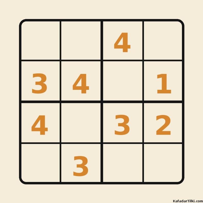 Mini sudoku, 4x4 boyutlarında sudoku bulmacaları içeren kitaplar, pdf çıktısı alınabilir