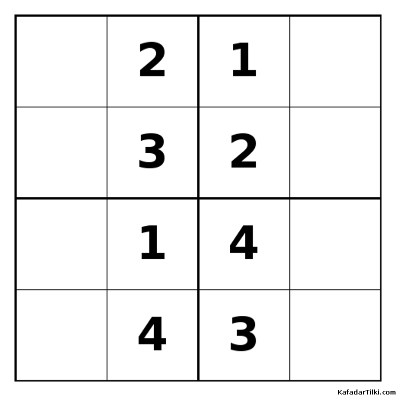 Orta Seviye Mini Sudoku (4x4), Kitap 10 - 4