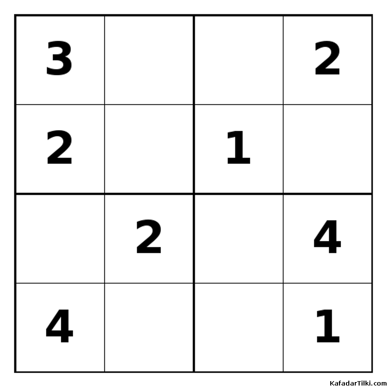 Orta Seviye Mini Sudoku (4x4), Kitap 10 - 8