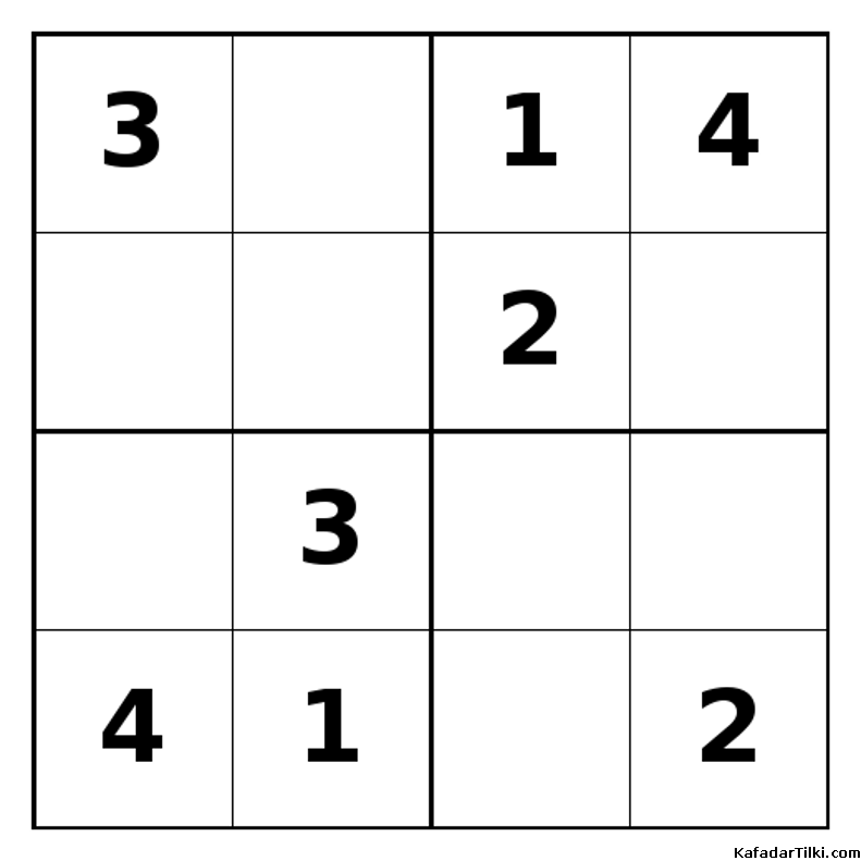 Orta Seviye Mini Sudoku (4x4), Kitap 11 - 8