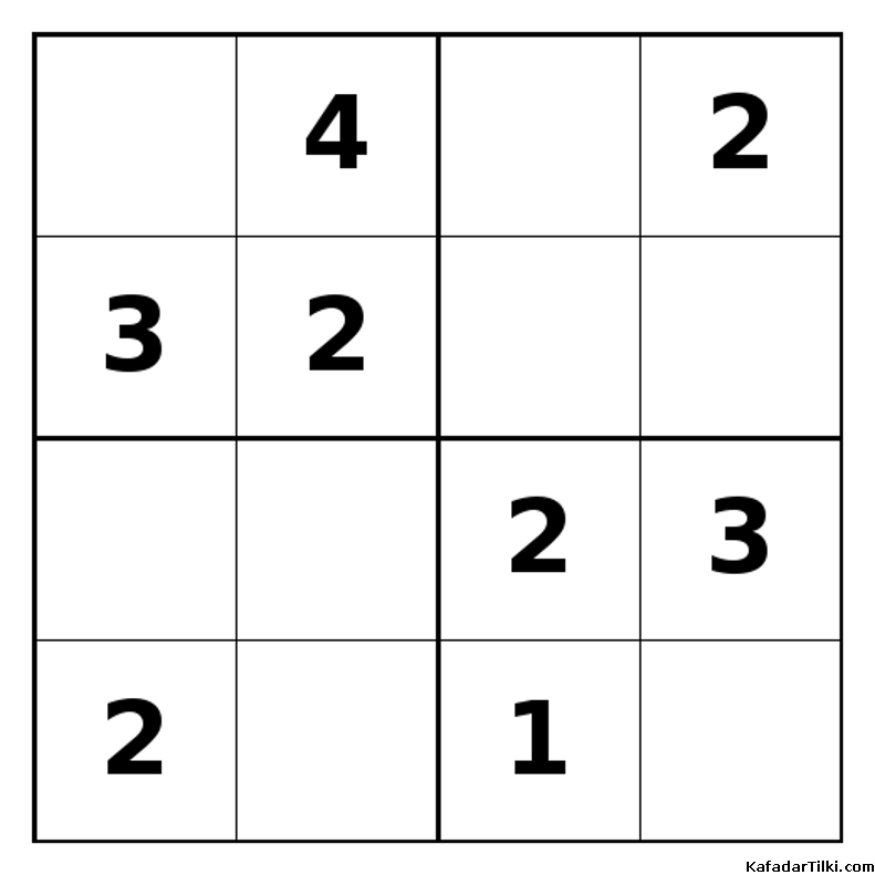 Orta Seviye Mini Sudoku (4x4), Kitap 11 - 9