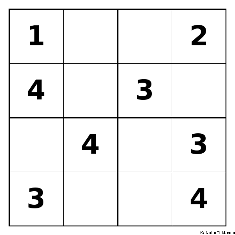 Orta Seviye Mini Sudoku (4x4), Kitap 11 - 10