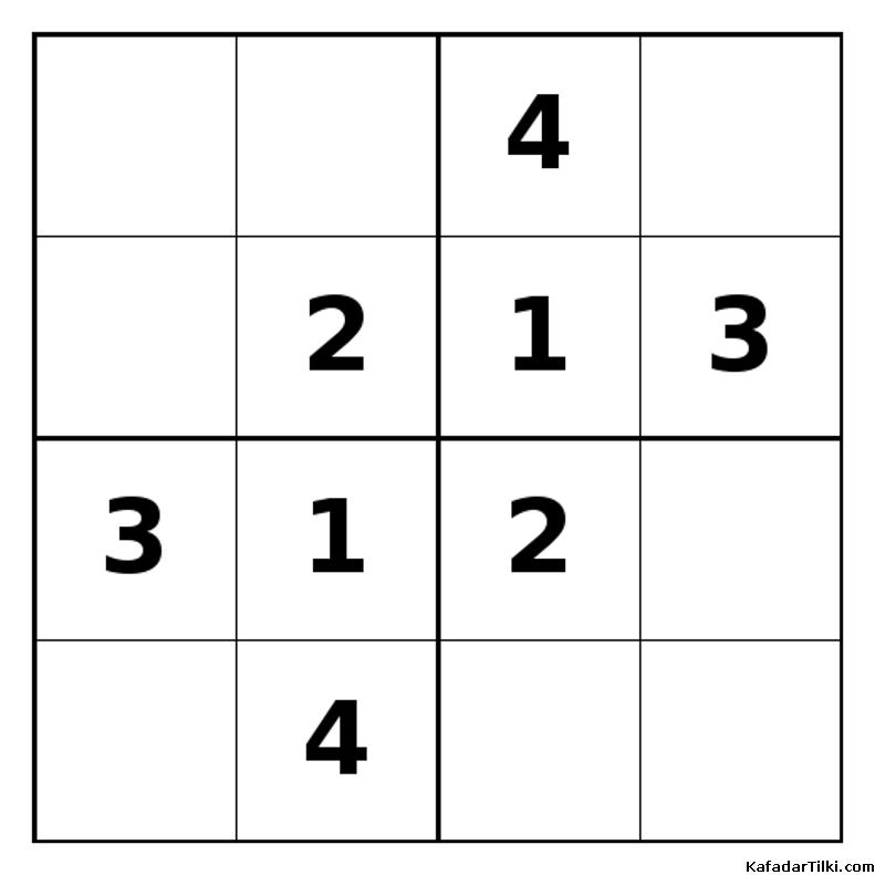 Orta Seviye Mini Sudoku (4x4), Kitap 12 - 3