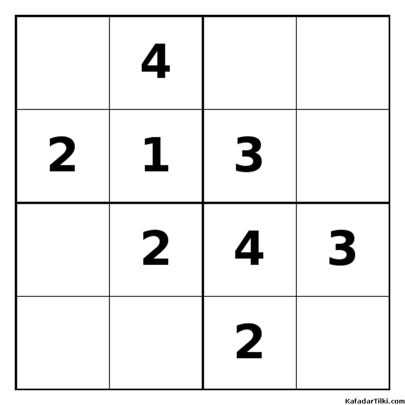 Orta Seviye Mini Sudoku (4x4), Kitap 12 - 4
