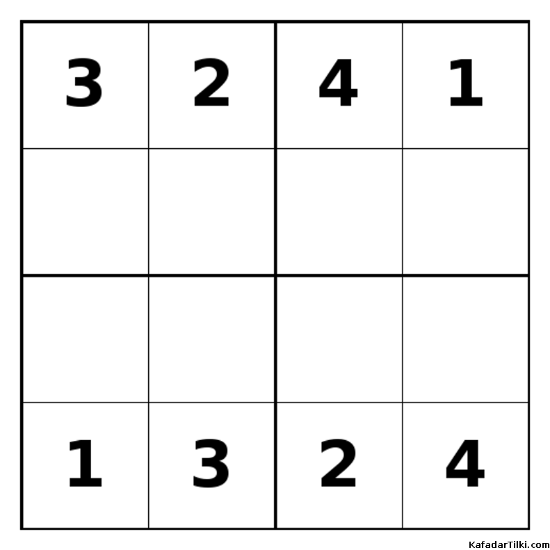 Orta Seviye Mini Sudoku (4x4), Kitap 12 - 5