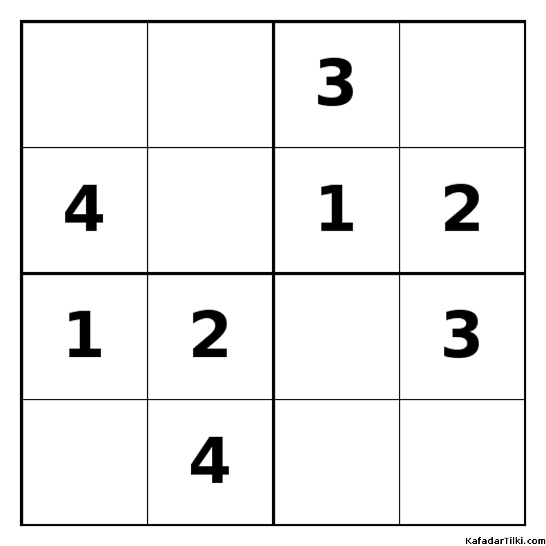 Orta Seviye Mini Sudoku (4x4), Kitap 13 - 4