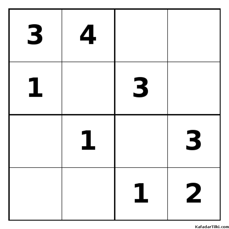 Orta Seviye Mini Sudoku (4x4), Kitap 13 - 5