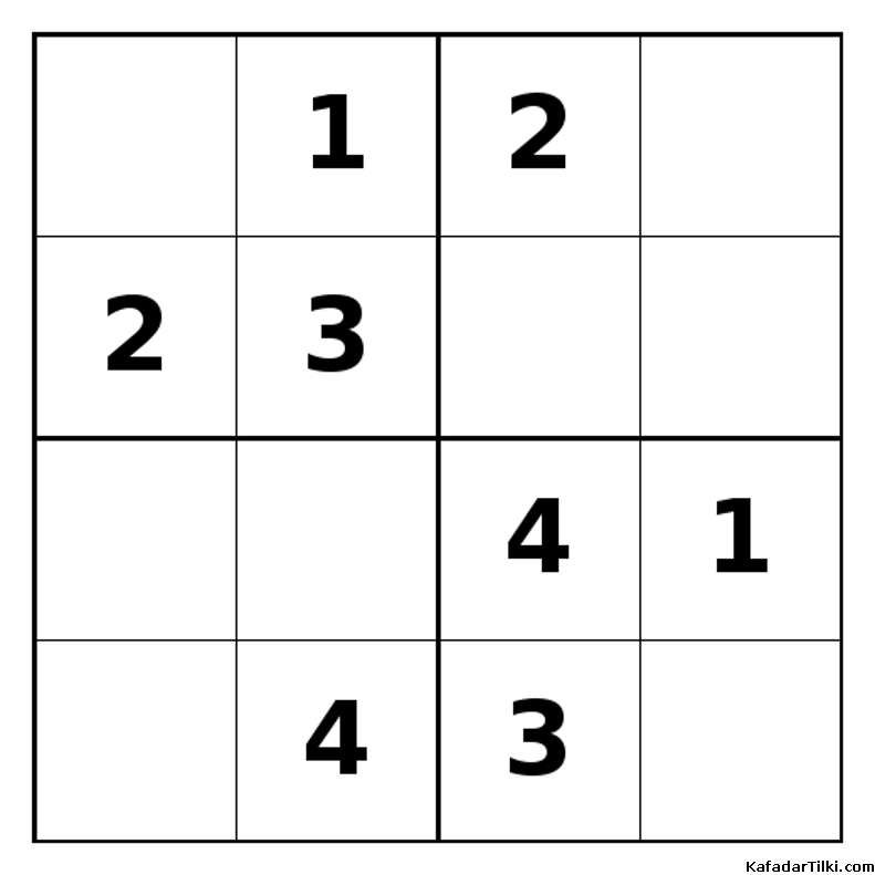 Orta Seviye Mini Sudoku (4x4), Kitap 13 - 6