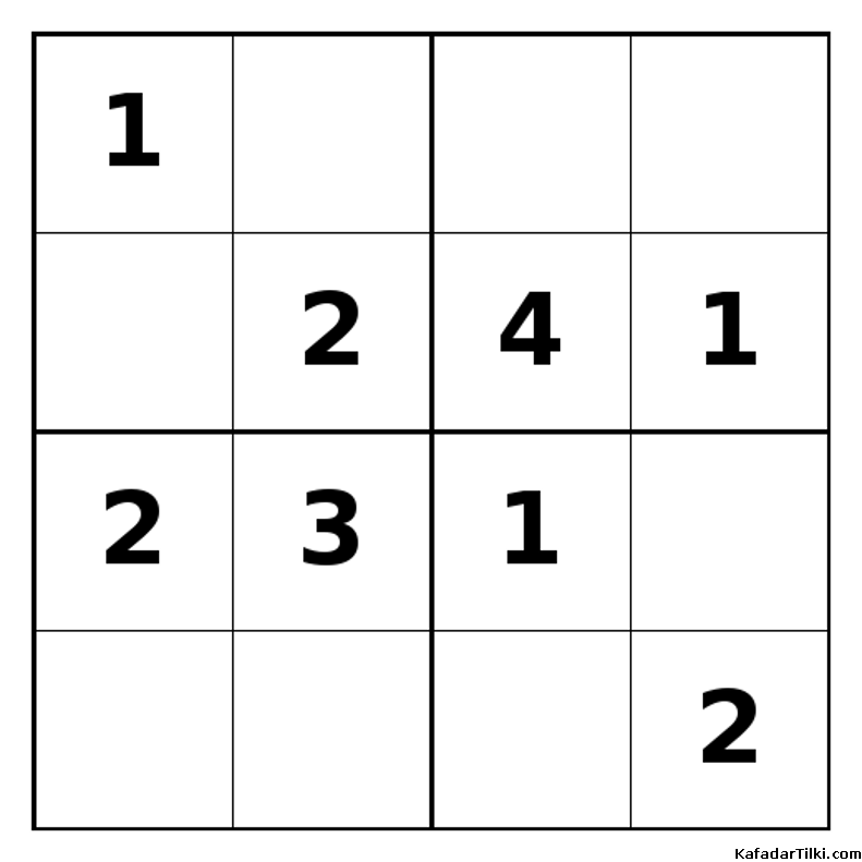 Orta Seviye Mini Sudoku (4x4), Kitap 13 - 7