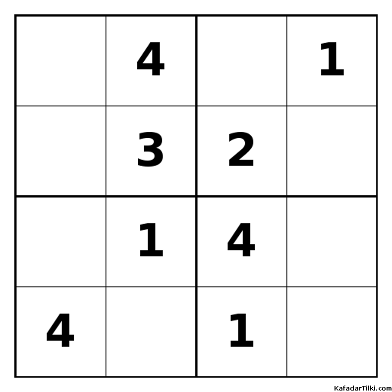 Orta Seviye Mini Sudoku (4x4), Kitap 13 - 8