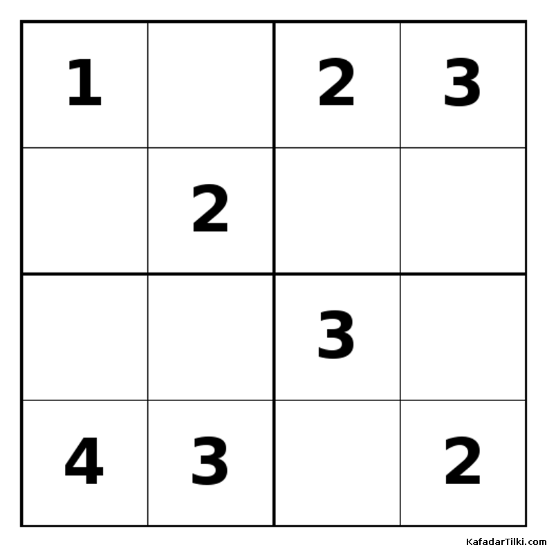 Orta Seviye Mini Sudoku (4x4), Kitap 14 - 4