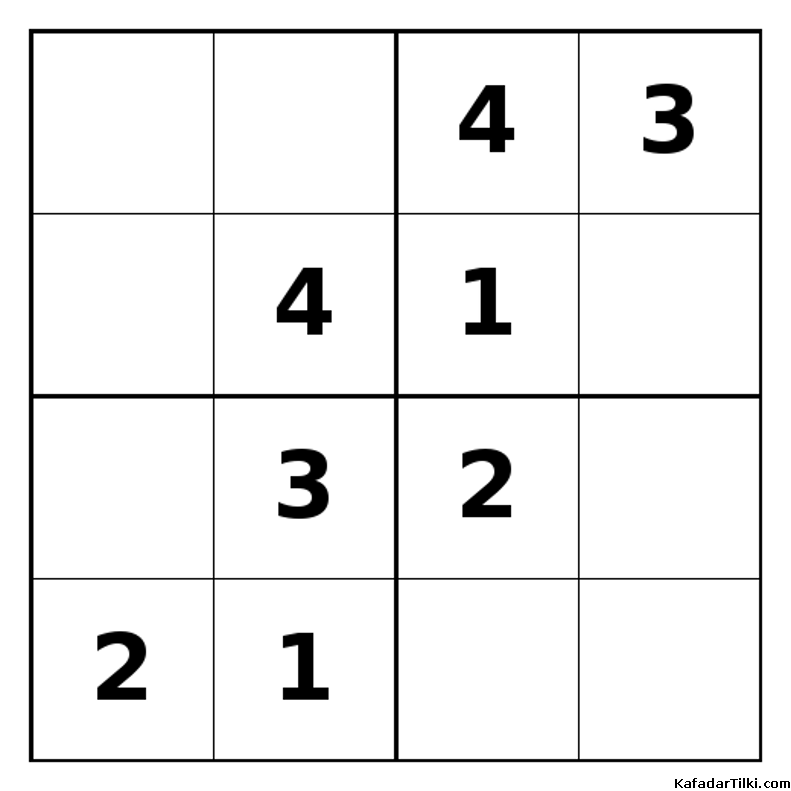 Orta Seviye Mini Sudoku (4x4), Kitap 14 - 7