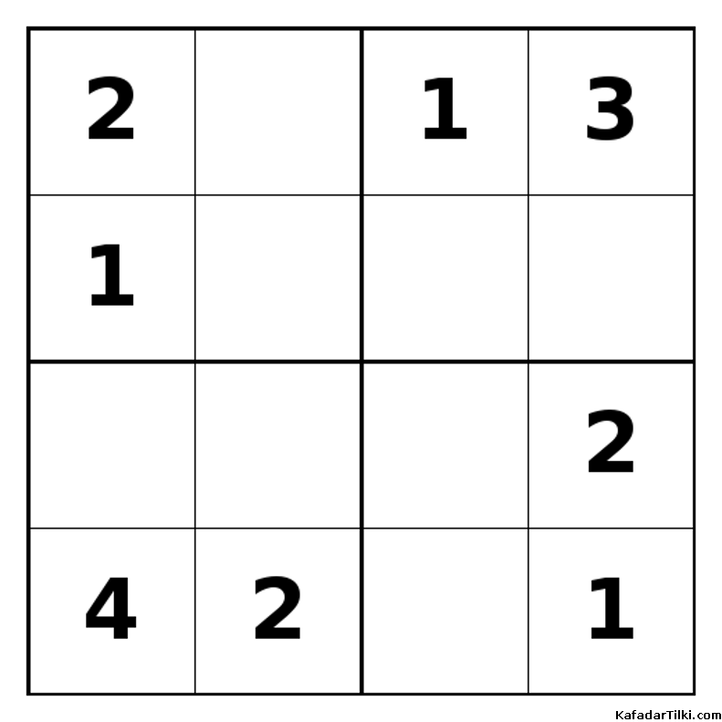 Orta Seviye Mini Sudoku (4x4), Kitap 14 - 8