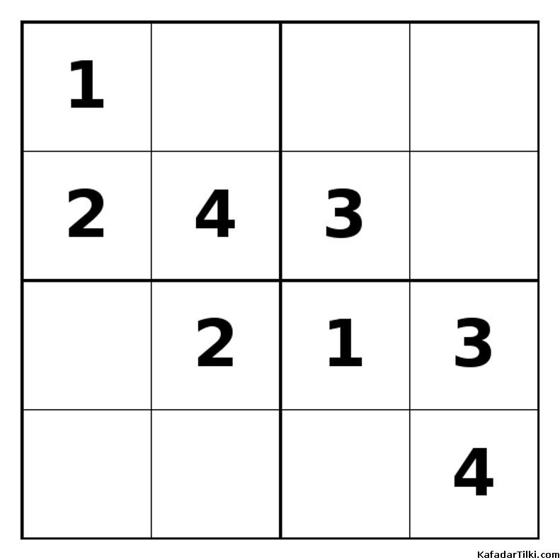 Orta Seviye Mini Sudoku (4x4), Kitap 14 - 9