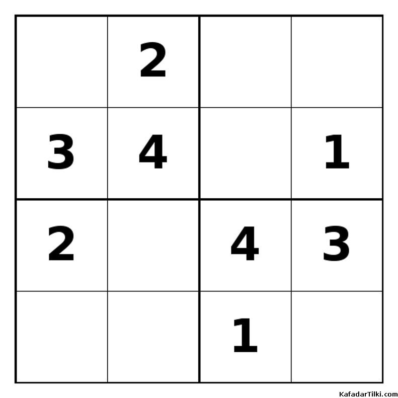 Orta Seviye Mini Sudoku (4x4), Kitap 14 - 10