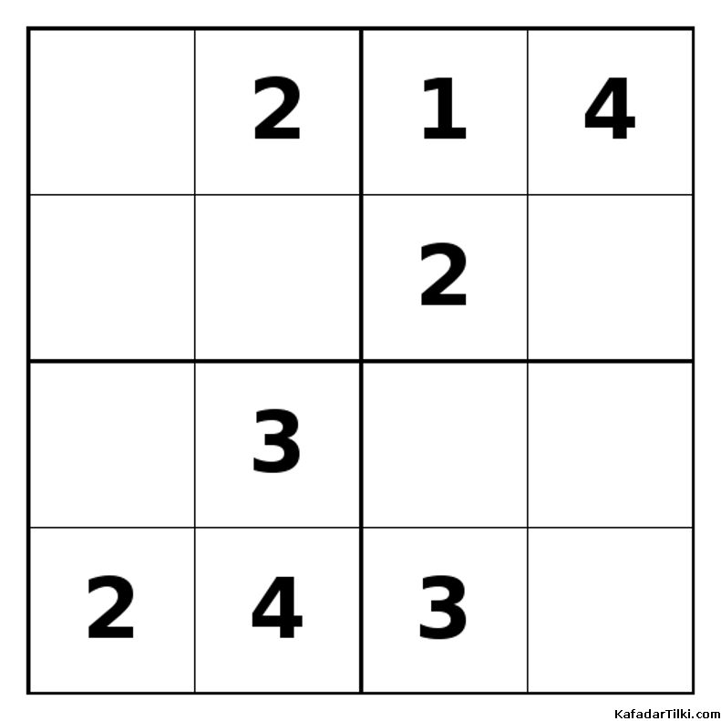 Orta Seviye Mini Sudoku (4x4), Kitap 15 - 2