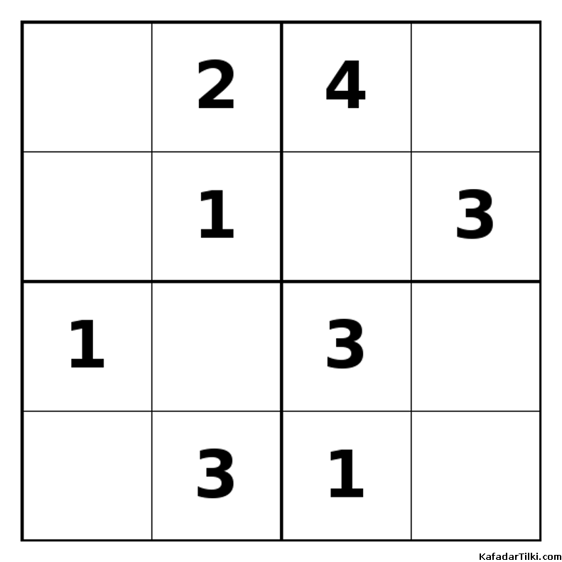 Orta Seviye Mini Sudoku (4x4), Kitap 15 - 3