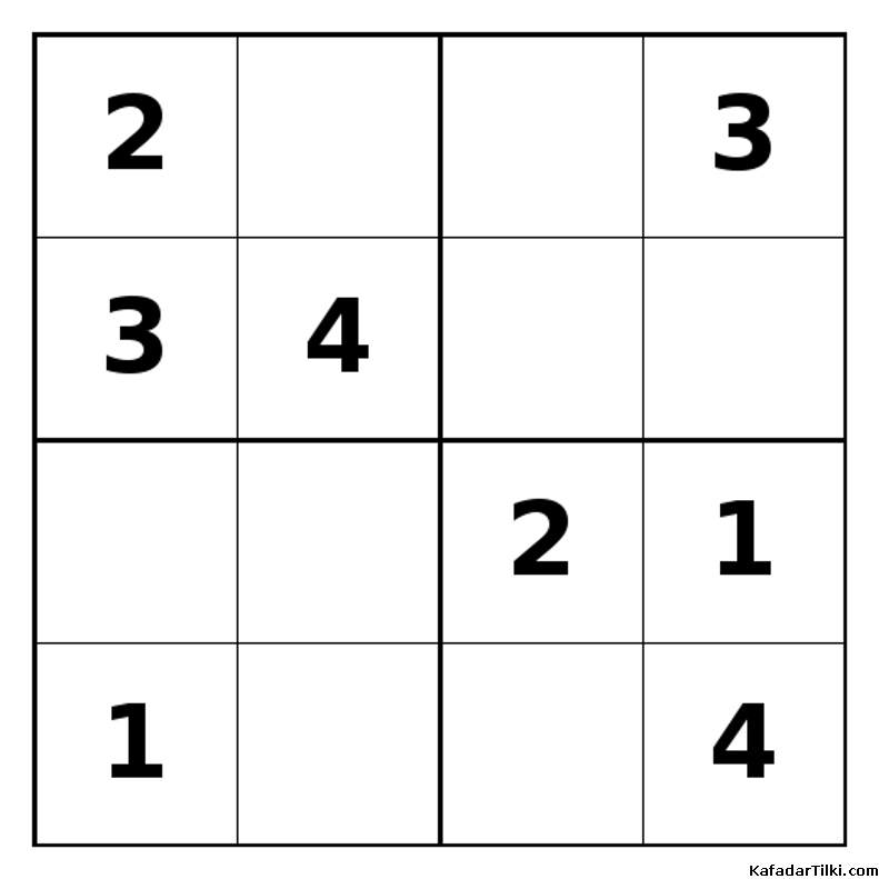 Orta Seviye Mini Sudoku (4x4), Kitap 15 - 4