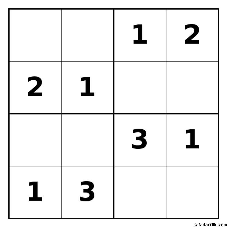 Orta Seviye Mini Sudoku (4x4), Kitap 15 - 6