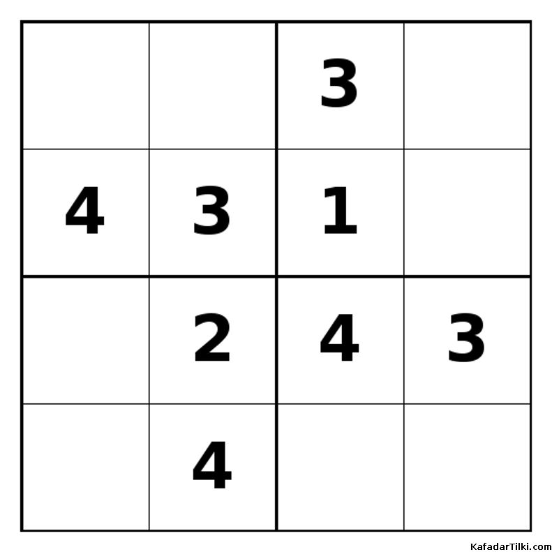 Orta Seviye Mini Sudoku (4x4), Kitap 15 - 9
