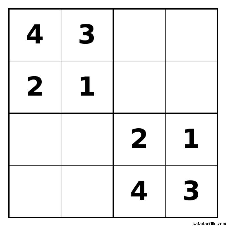 Orta Seviye Mini Sudoku (4x4), Kitap 2 - 8