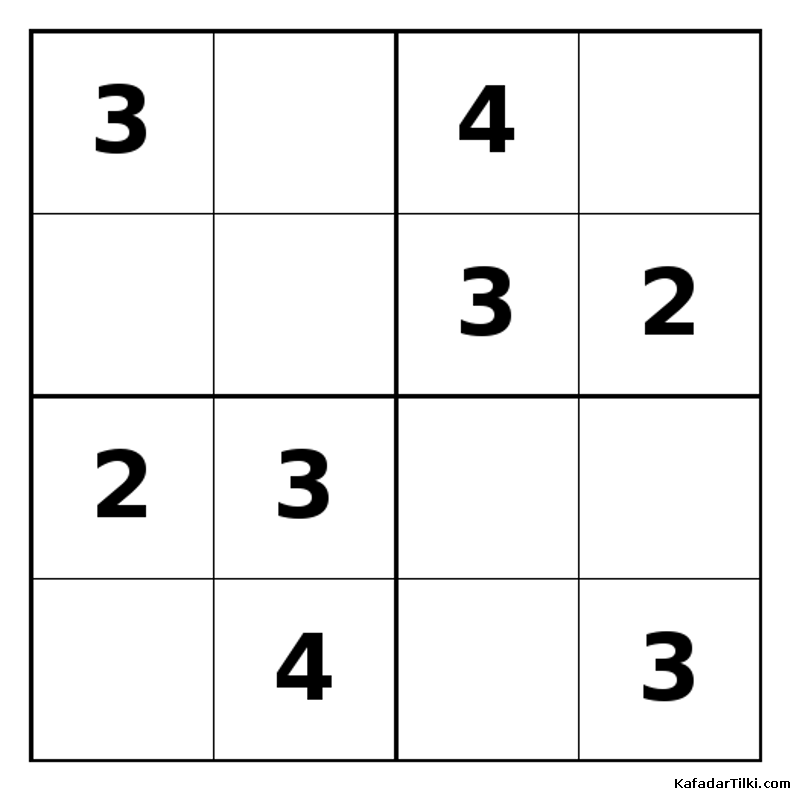 Orta Seviye Mini Sudoku (4x4), Kitap 2 - 10