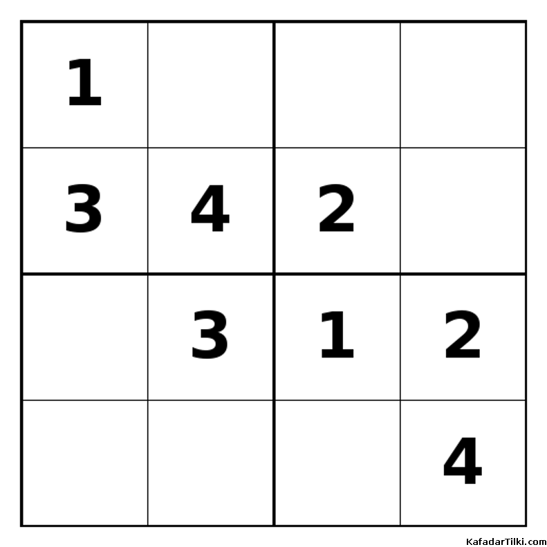 Orta Seviye Mini Sudoku (4x4), Kitap 3 - 8