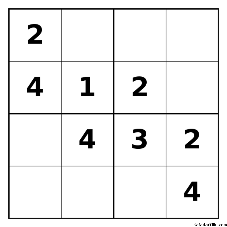 Orta Seviye Mini Sudoku (4x4), Kitap 4 - 10