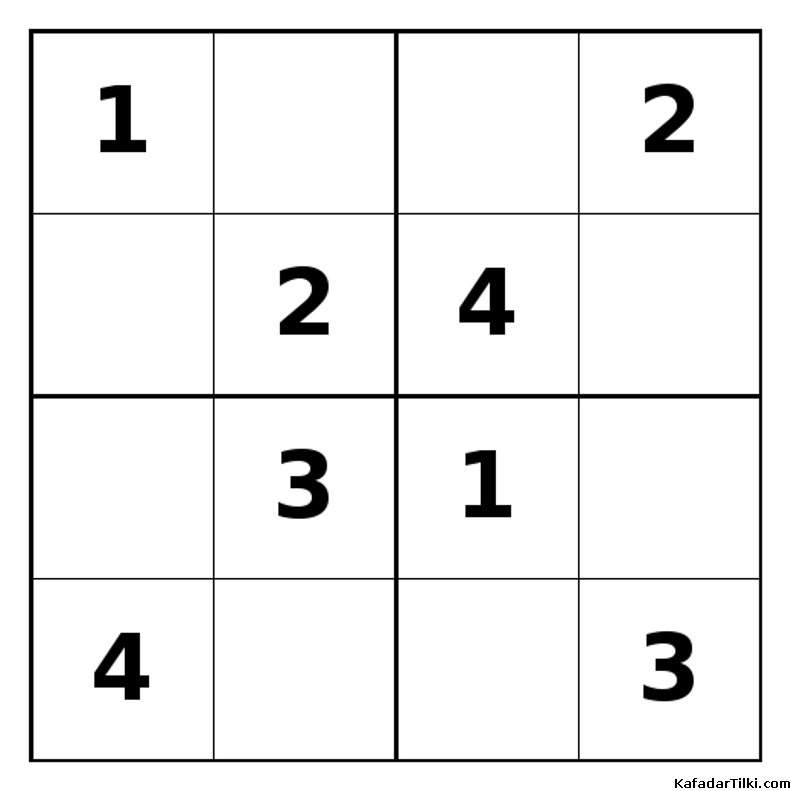 Orta Seviye Mini Sudoku (4x4), Kitap 5 - 2
