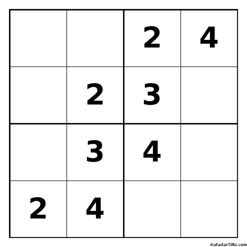 Orta Seviye Mini Sudoku (4x4), Kitap 5 - 4