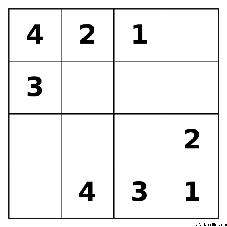 Orta Seviye Mini Sudoku (4x4), Kitap 5 - 6