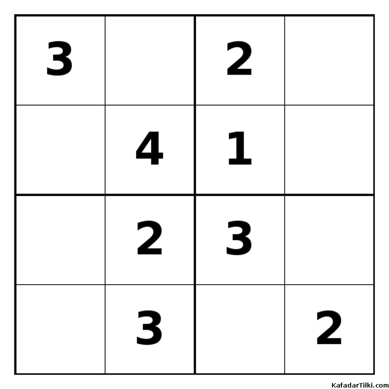 Orta Seviye Mini Sudoku (4x4), Kitap 6 - 3
