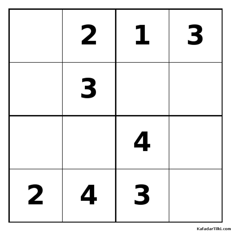 Orta Seviye Mini Sudoku (4x4), Kitap 6 - 8