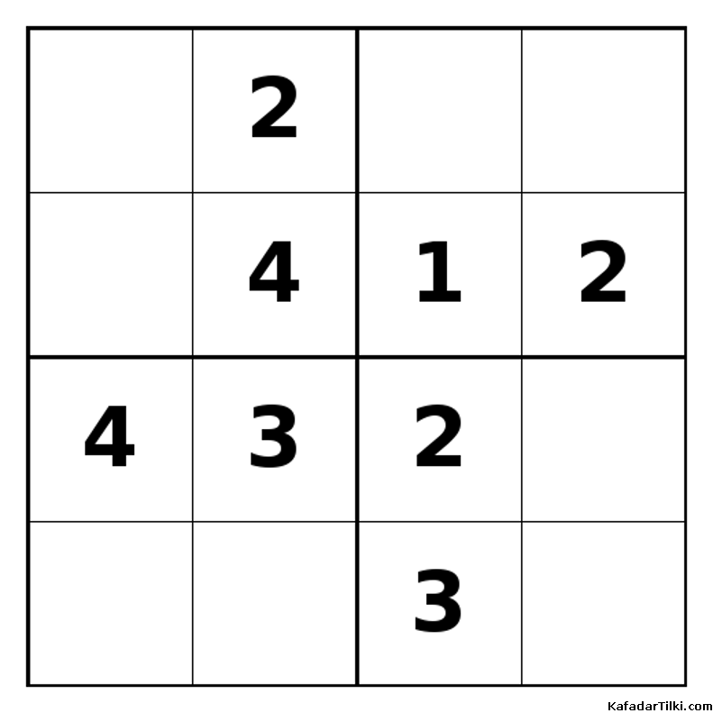 Orta Seviye Mini Sudoku (4x4), Kitap 7 - 2