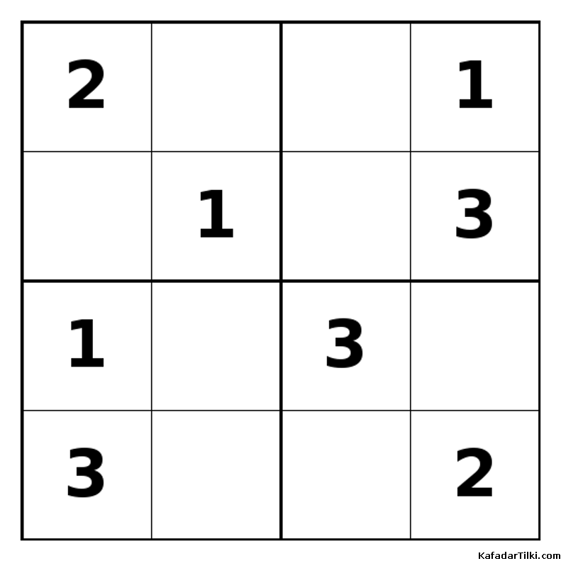 Orta Seviye Mini Sudoku (4x4), Kitap 7 - 6