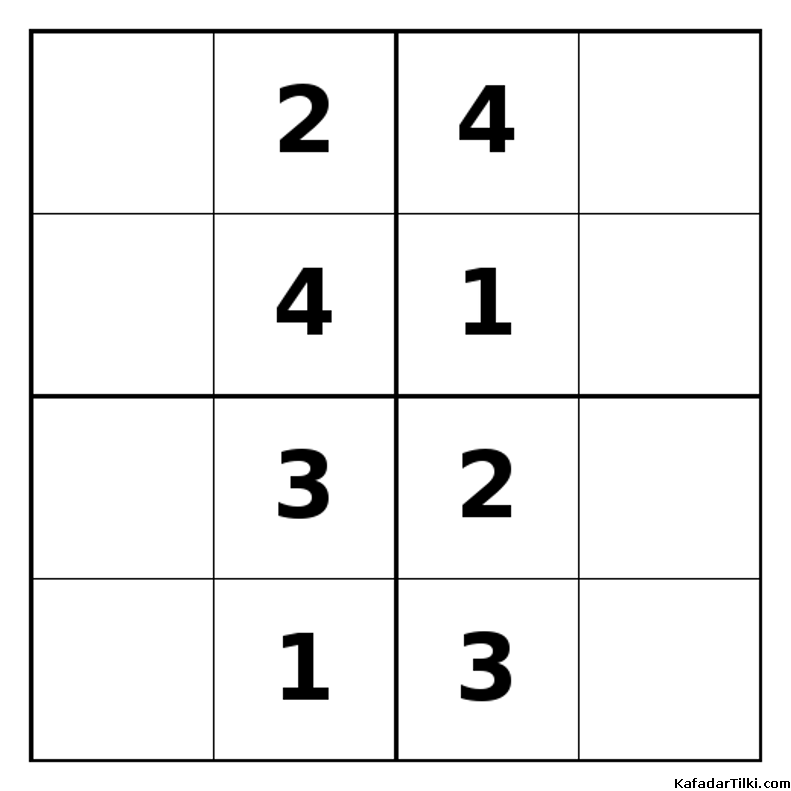 Orta Seviye Mini Sudoku (4x4), Kitap 8 - 2