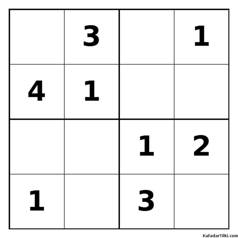 Orta Seviye Mini Sudoku (4x4), Kitap 8 - 5