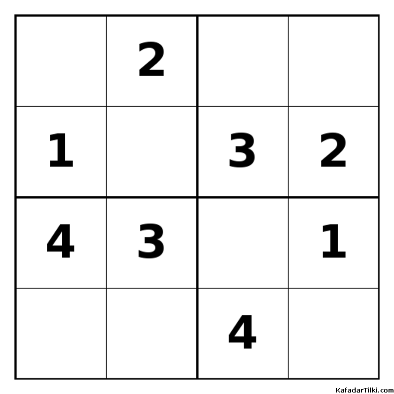 Orta Seviye Mini Sudoku (4x4), Kitap 8 - 6
