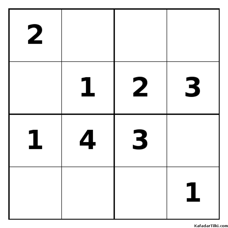 Orta Seviye Mini Sudoku (4x4), Kitap 9 - 10