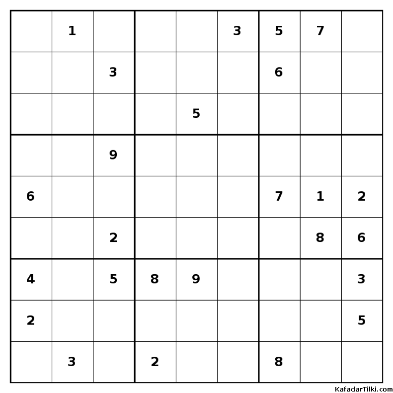 Orta Seviye Sudoku, Kitap 1 - 9